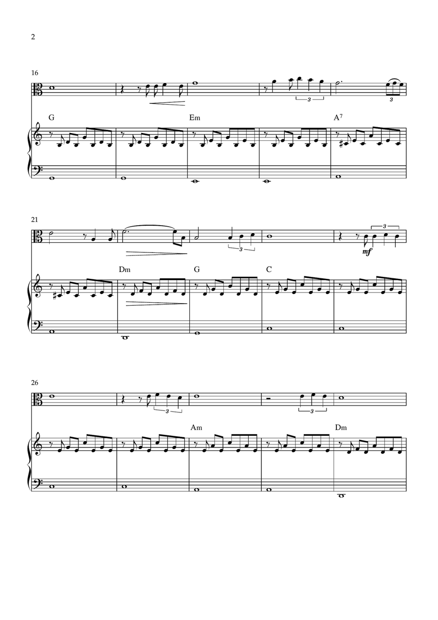I Need You Most Of All I Need You Most Of All Viola scores gallery preview page 2
