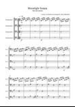 Moonlight Sonata for (1st movement) for Beginner and Advanced Cello Quartet