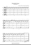 Moonlight Sonata for (1st movement) for Beginner and Advanced Viola Quartet