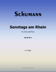 Sonntags am Rhein, by Schumann, Op.36 No.1, in F Major