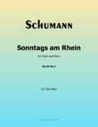 Sonntags am Rhein, by Schumann, Op.36 No.1, in E flat Major