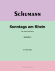 Sonntags am Rhein, by Schumann, Op.36 No.1, in B flat Major