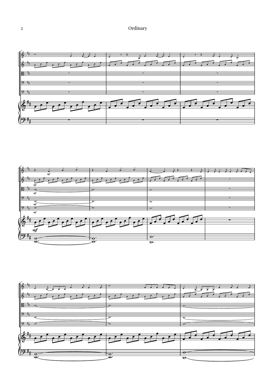 Ordinary String Orchestra scores gallery preview page 2