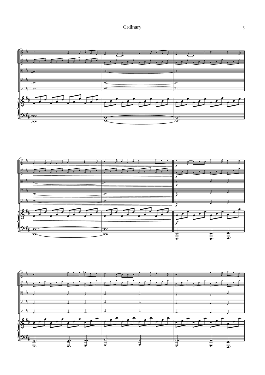 Ordinary String Orchestra scores gallery preview page 3