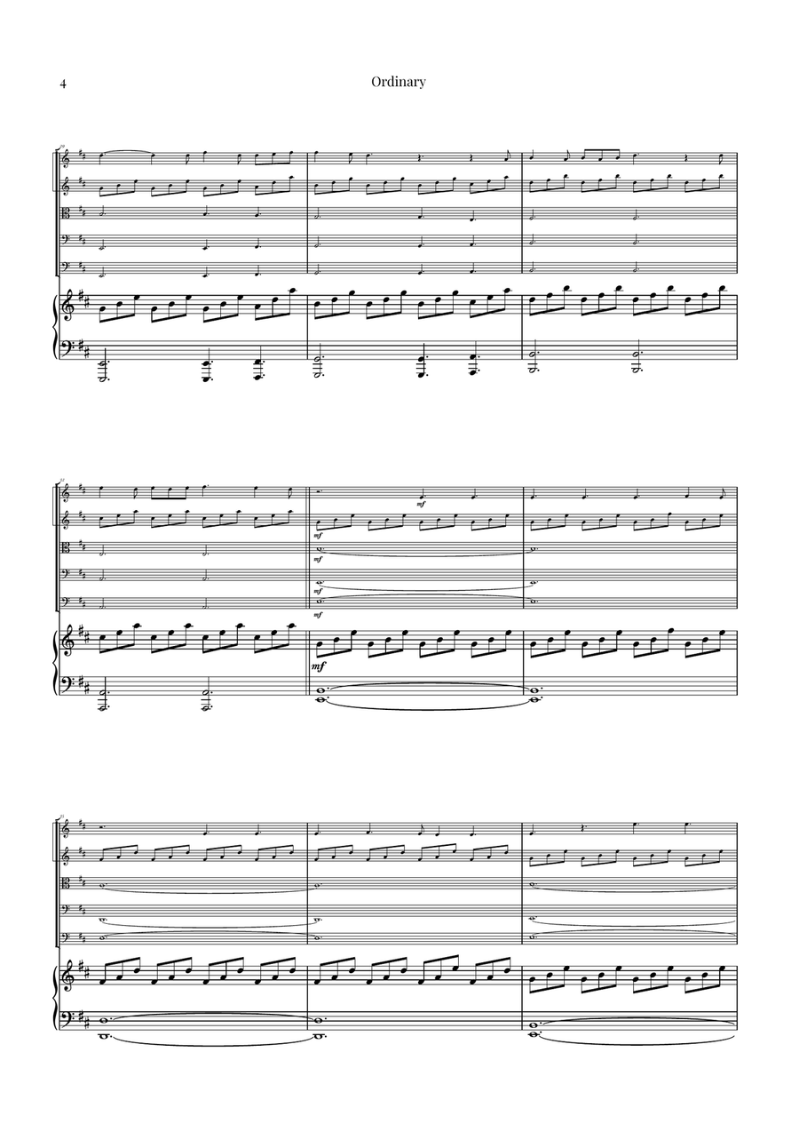 Ordinary String Orchestra scores gallery preview page 4