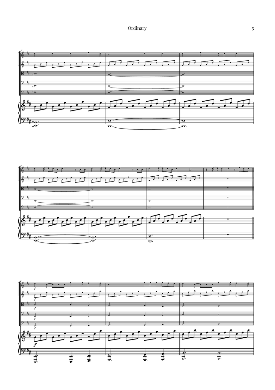 Ordinary String Orchestra scores gallery preview page 5