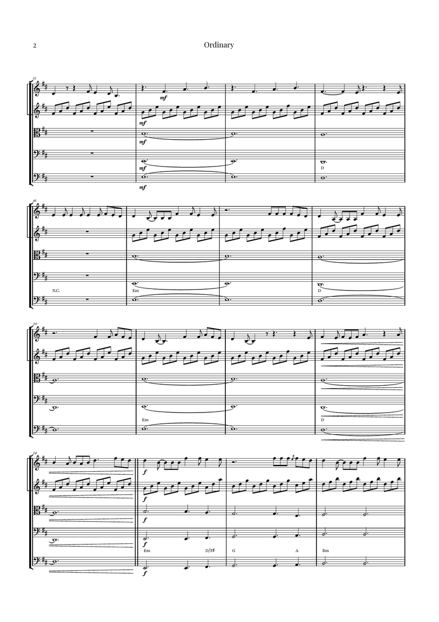 Ordinary String Orchestra scores gallery preview page 2