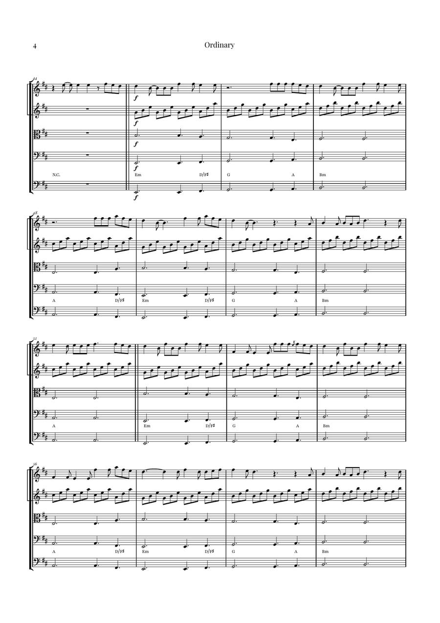 Ordinary String Orchestra scores gallery preview page 4