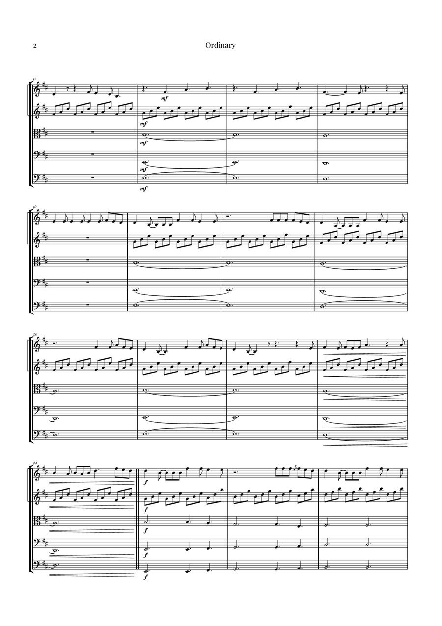 Ordinary String Orchestra scores gallery preview page 2