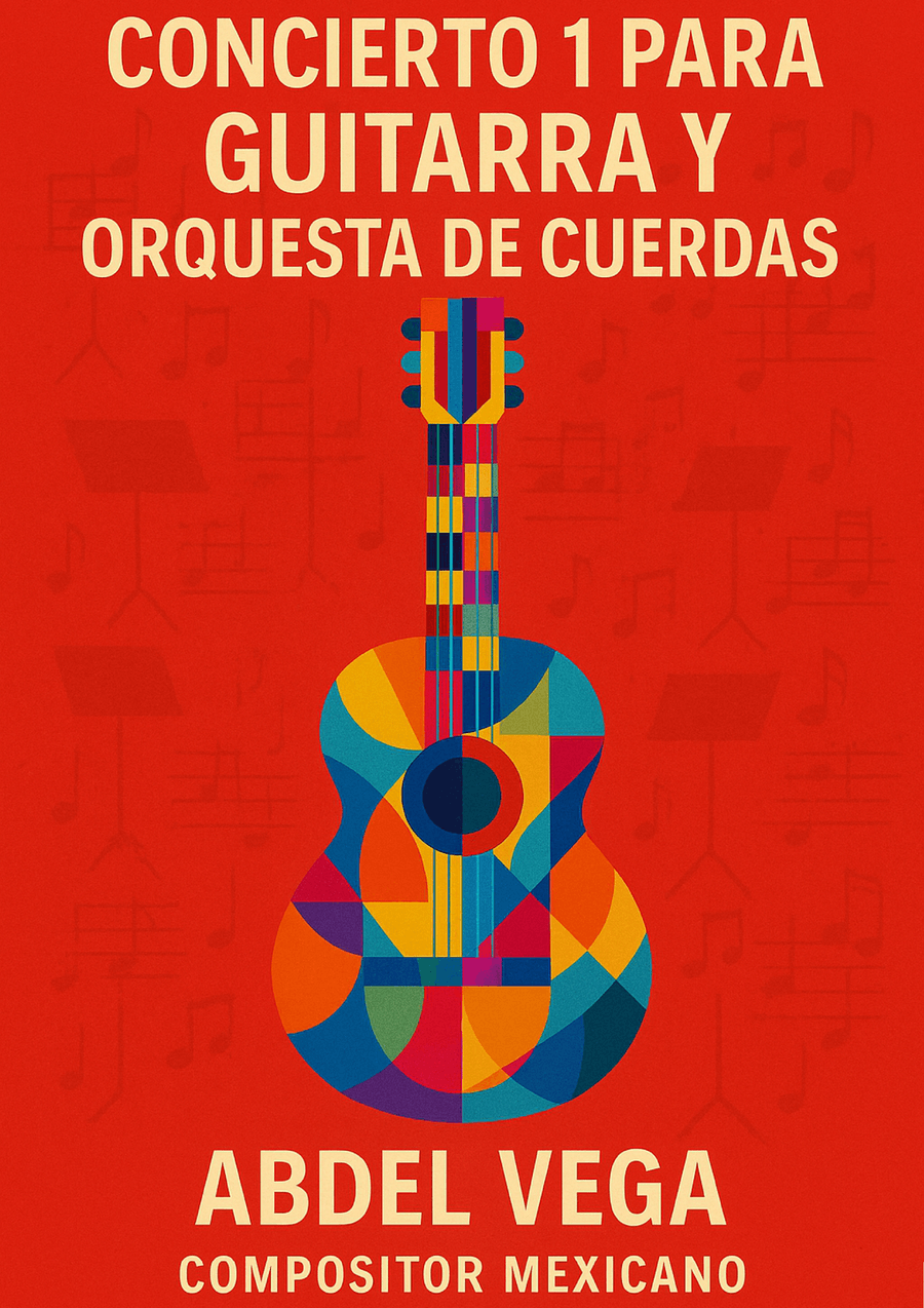 Concierto 1 para Guitarra y Orquesta de Cuerdas String Orchestra scores gallery preview page 1