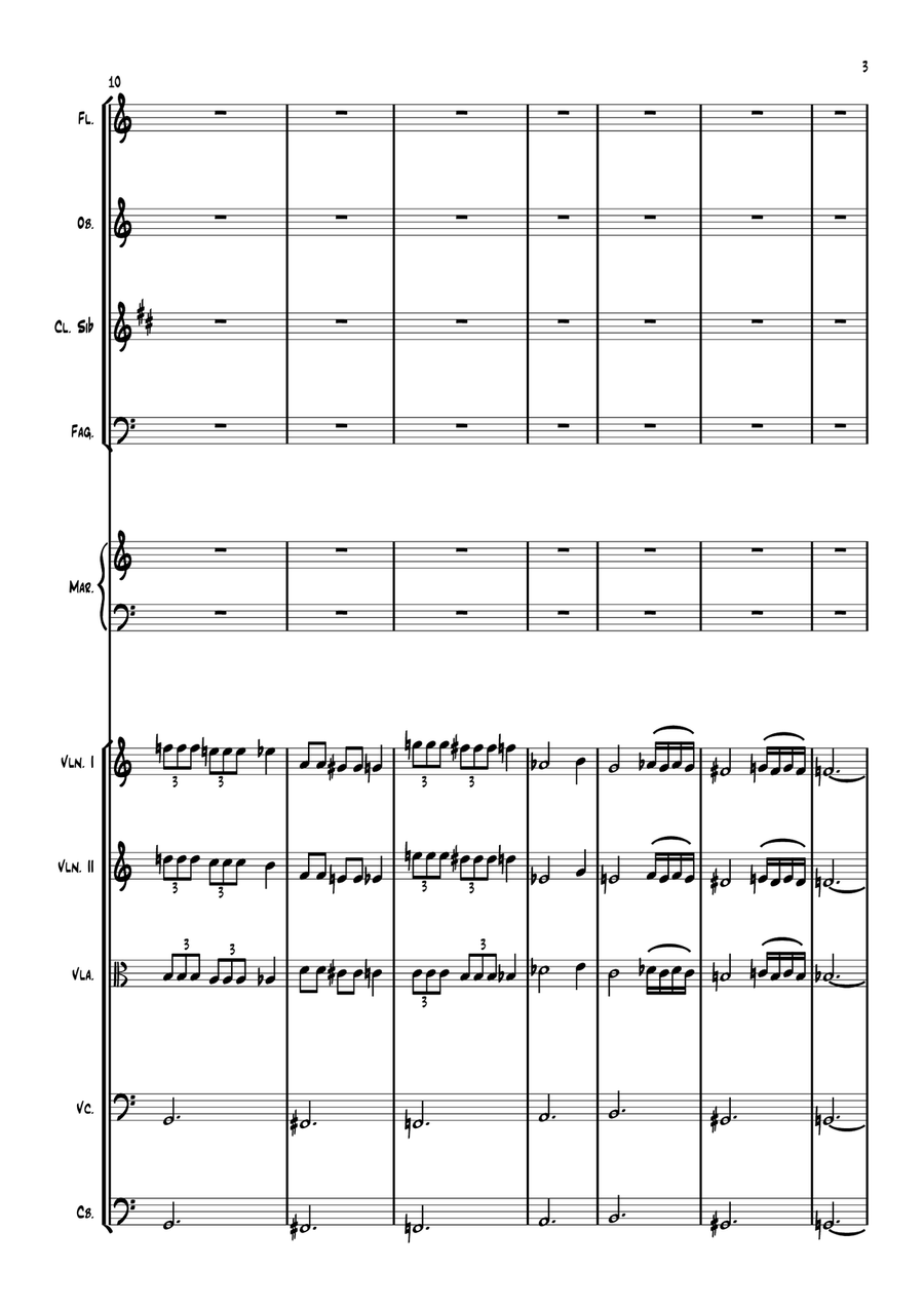 Concierto para Marimba y Orquesta Chamber Music scores gallery preview page 5