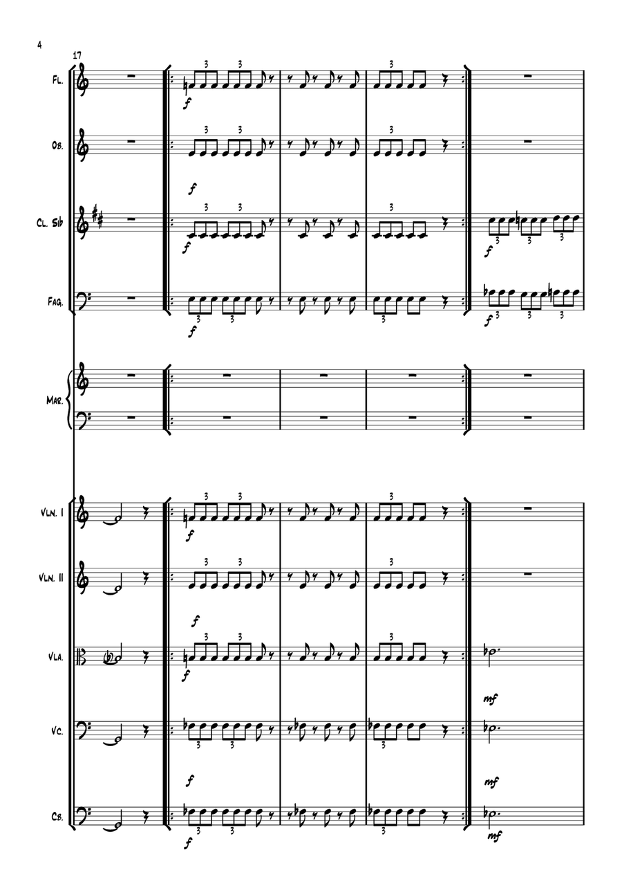Concierto para Marimba y Orquesta Chamber Music scores gallery preview page 6