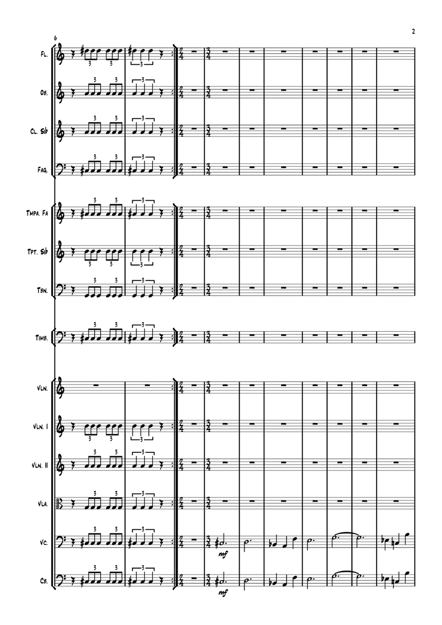 Concierto 1 para Violín y Orquesta Chamber Music scores gallery preview page 4