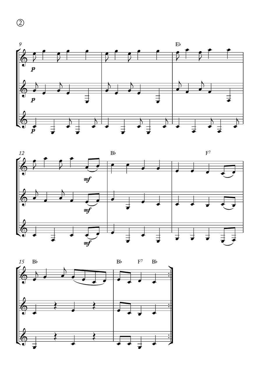 Turkey in the straw Turkey in the straw Clarinet Trio scores gallery preview page 2
