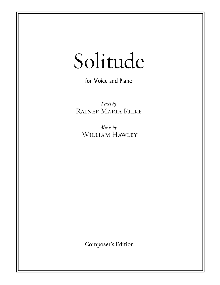 Solitude Solitude Piano, Vocal scores gallery preview page 1