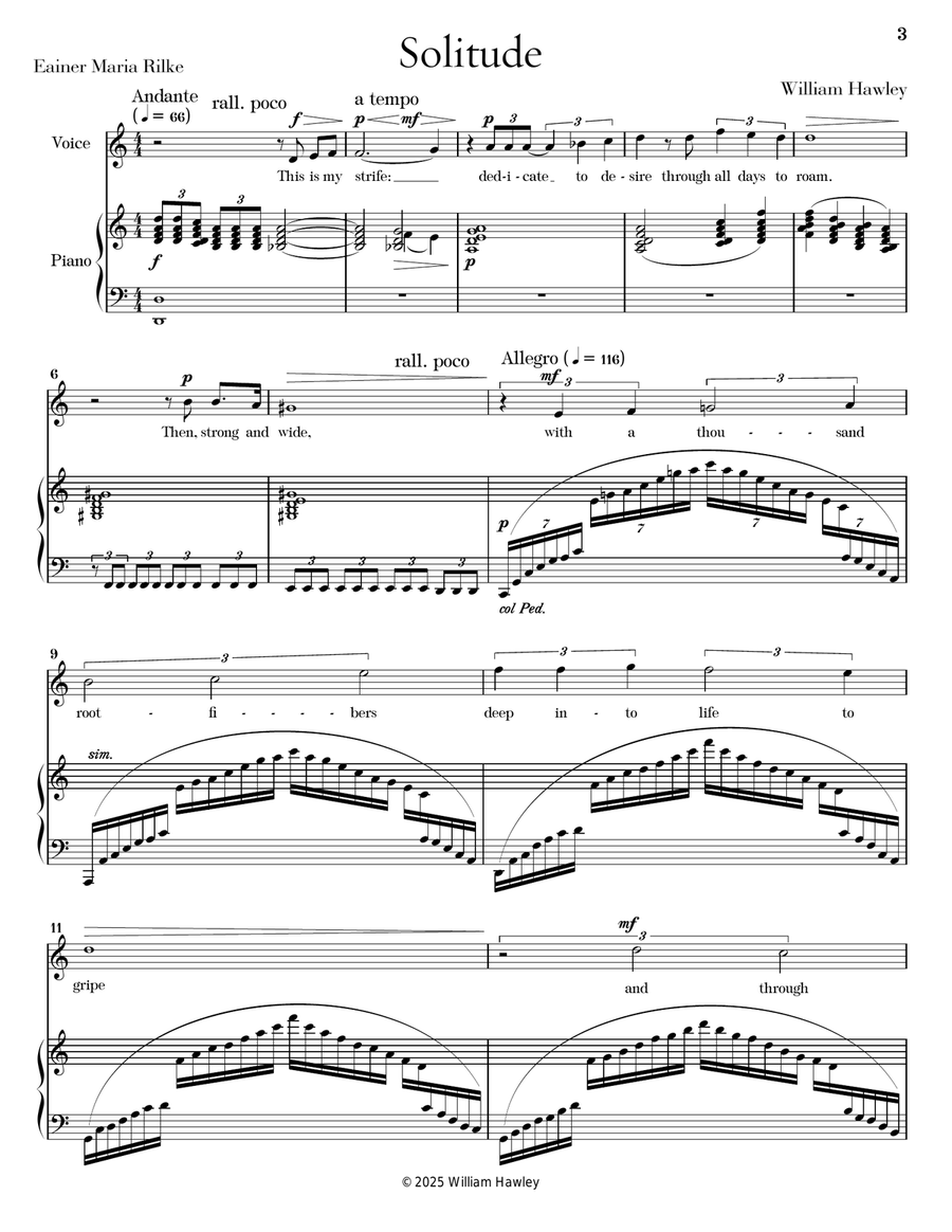 Solitude Solitude Piano, Vocal scores gallery preview page 3
