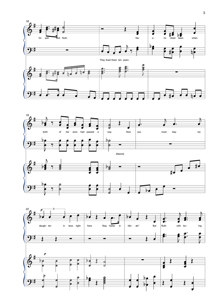 The Song of Ruth Divisi scores gallery preview page 3