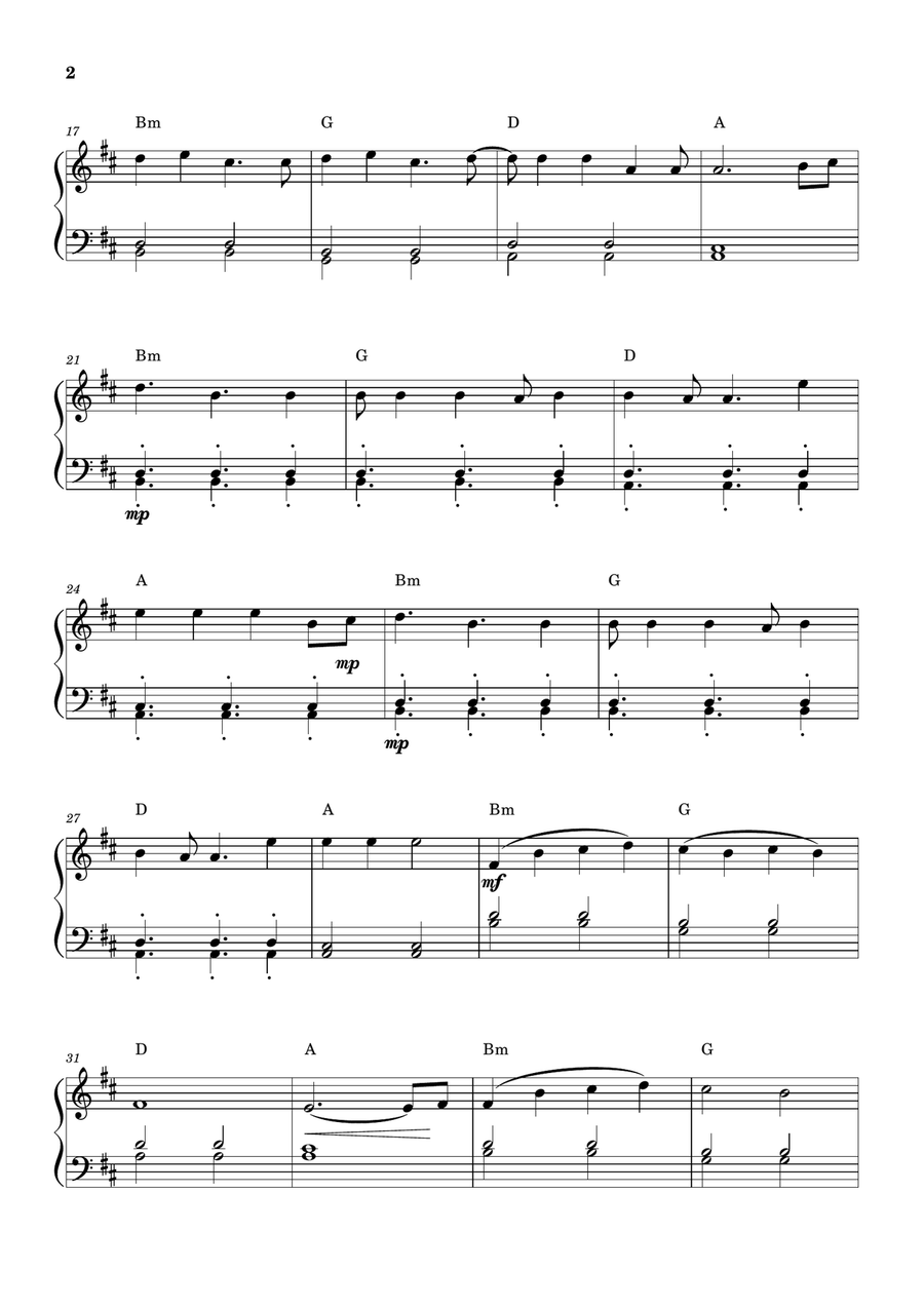 Cheap Thrills (Feat. Sean Paul) Easy Piano scores gallery preview page 2