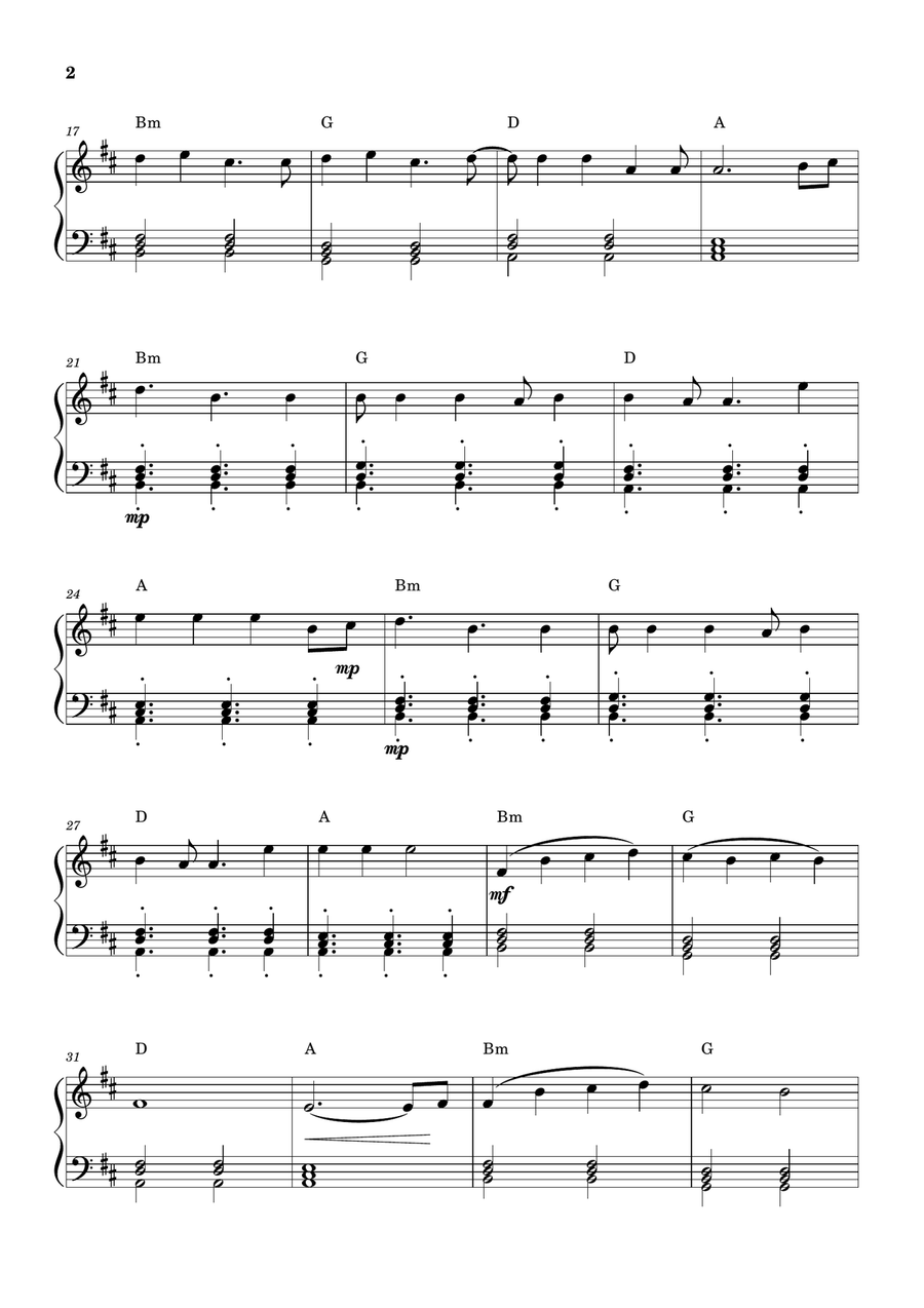 Cheap Thrills (Feat. Sean Paul) Easy Piano scores gallery preview page 2