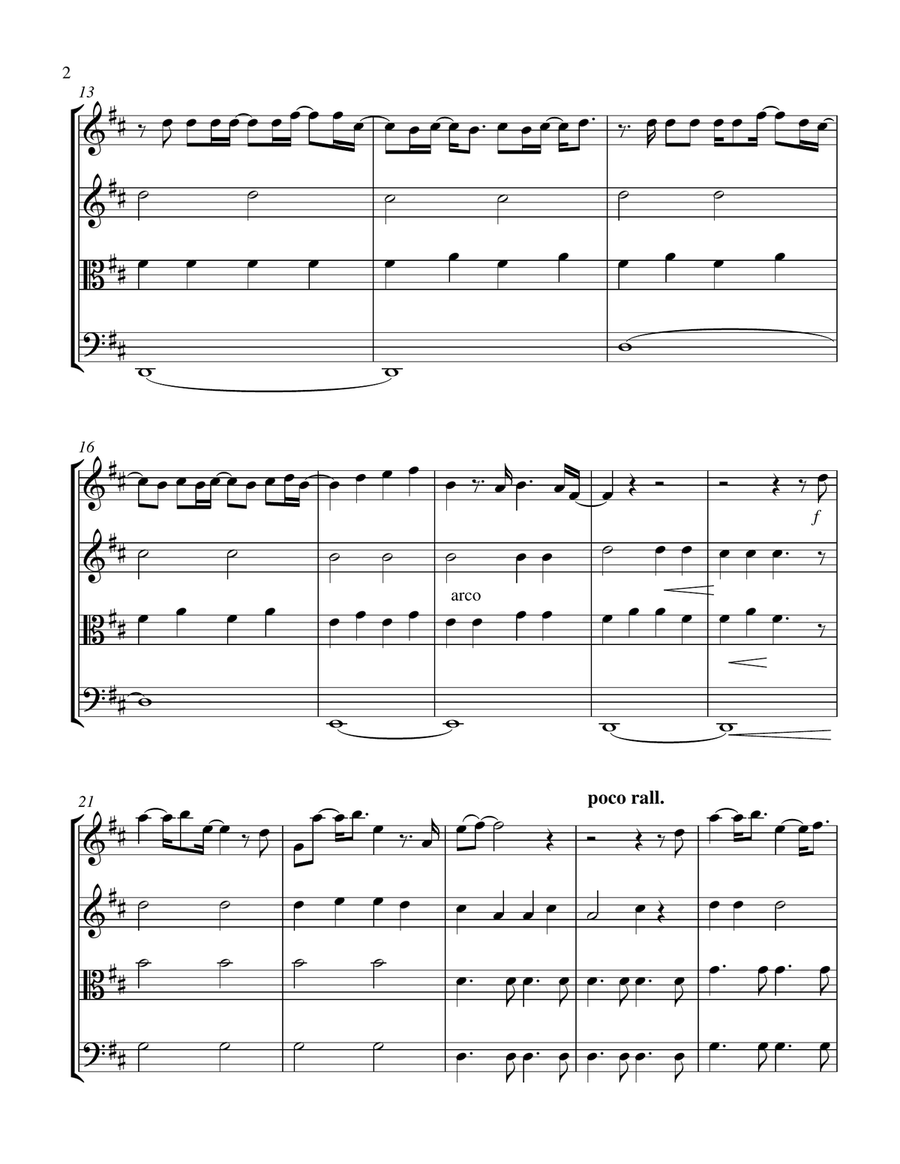 Forever And A Day String Quartet scores gallery preview page 2
