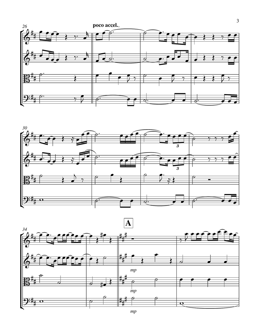 Forever And A Day String Quartet scores gallery preview page 3