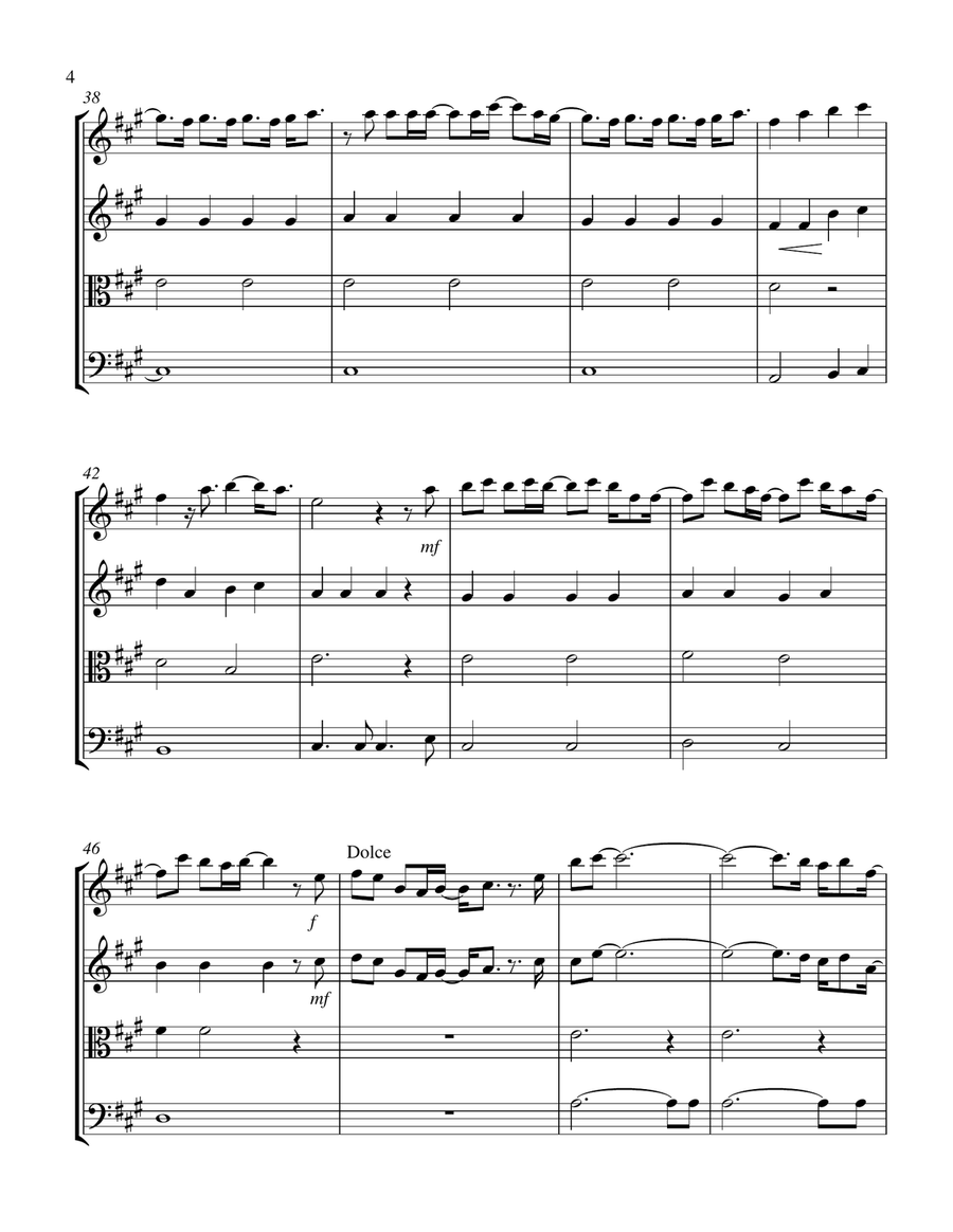 Forever And A Day String Quartet scores gallery preview page 4