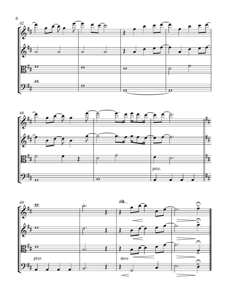 Forever And A Day String Quartet scores gallery preview page 6