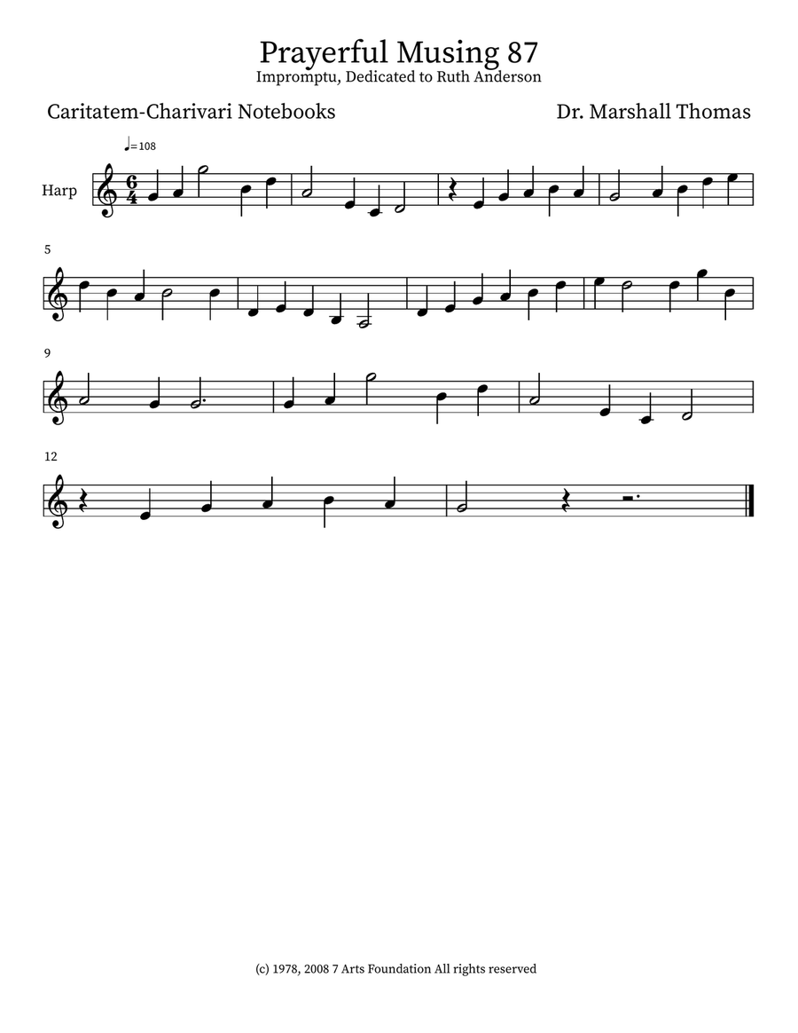 Prayerful Musing 87 Prayerful Musing 87 Small Ensemble scores gallery preview page 3