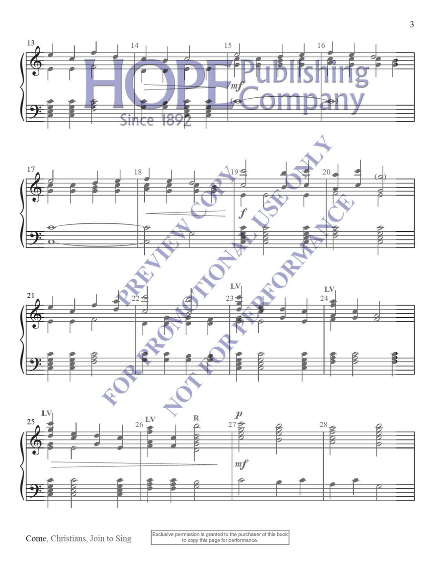 Simply Reproducible Hymns 2 for 2-3 Octaves 3-Octaves scores gallery preview page 4