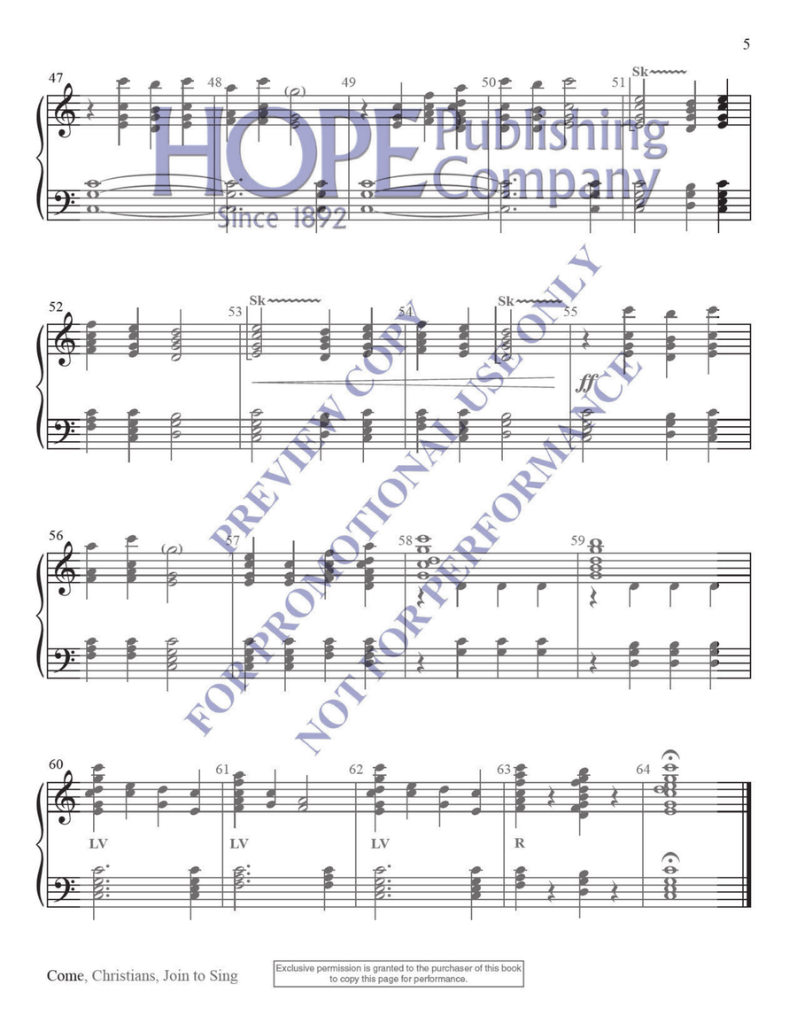 Simply Reproducible Hymns 2 for 2-3 Octaves 3-Octaves scores gallery preview page 6
