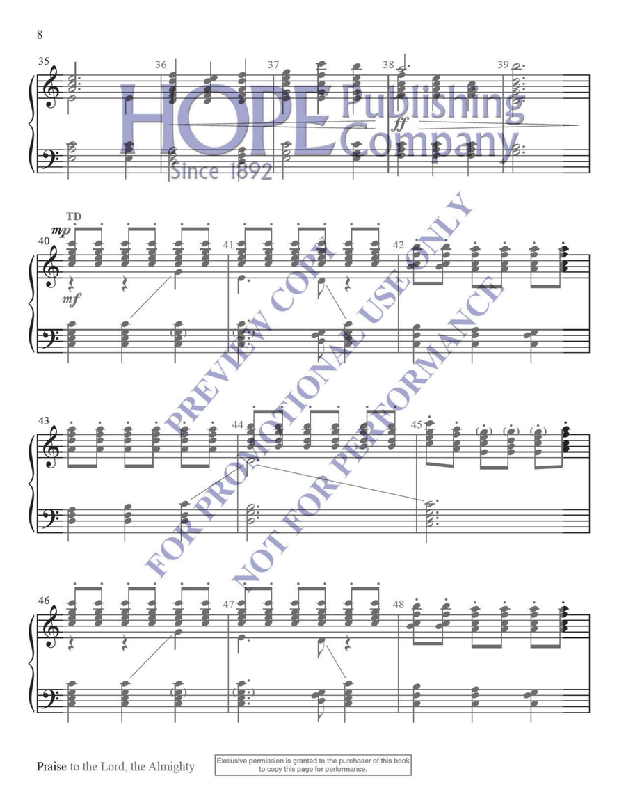 Simply Reproducible Hymns 2 for 2-3 Octaves 3-Octaves scores gallery preview page 9