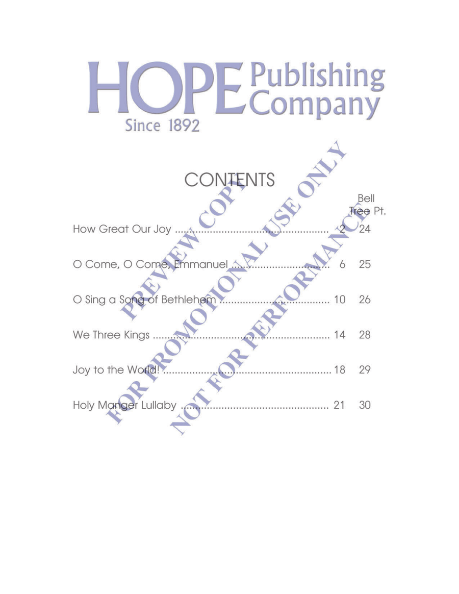 Ring with Less Plus Bell Tree Handbell Choir scores gallery preview page 3