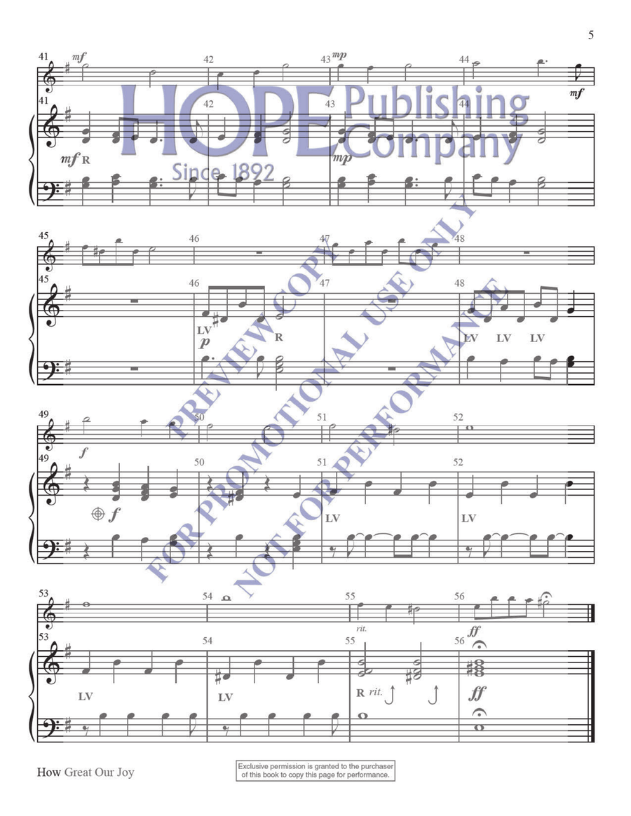 Ring with Less Plus Bell Tree Handbell Choir scores gallery preview page 7