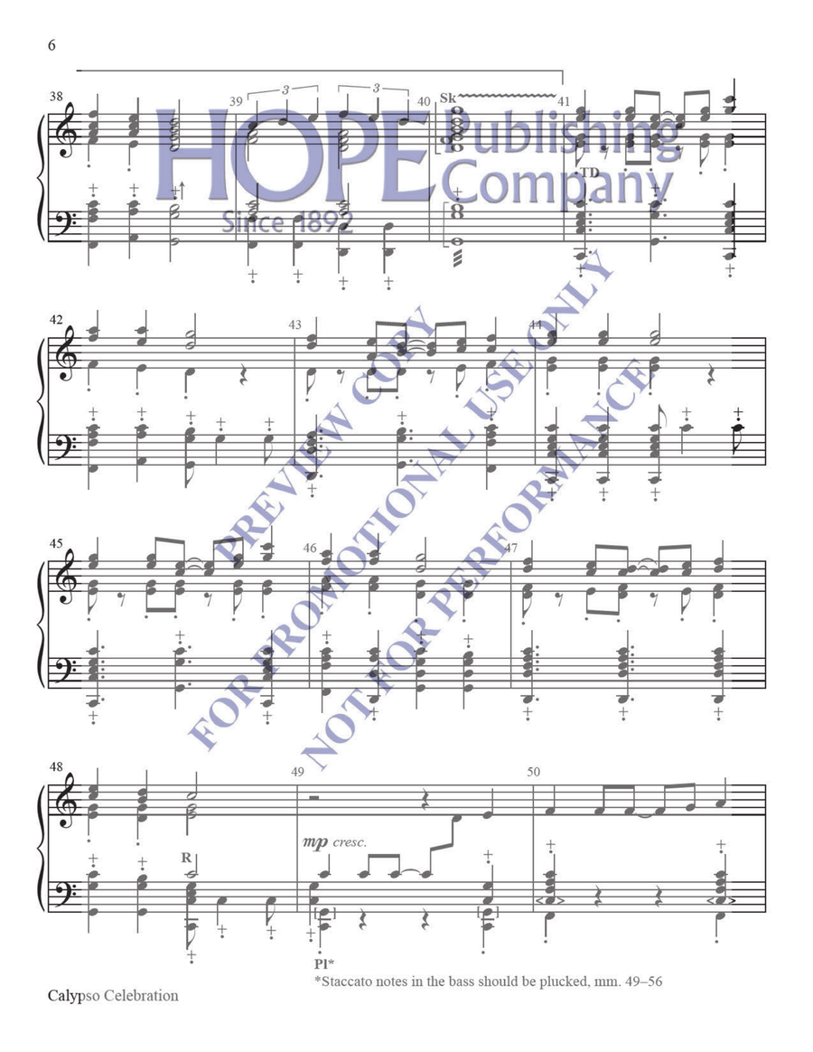 Calypso Celebration Calypso Celebration Handbell Choir scores gallery preview page 5