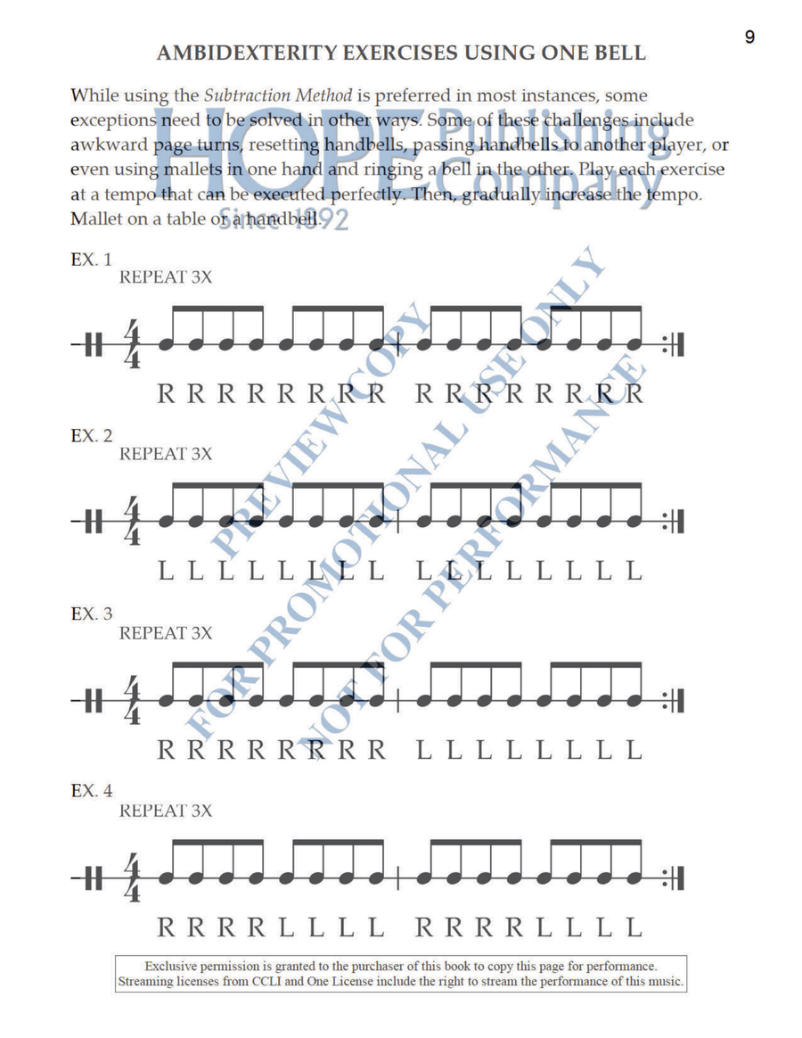 Mastering Mallet Techniques Handbell Choir scores gallery preview page 3