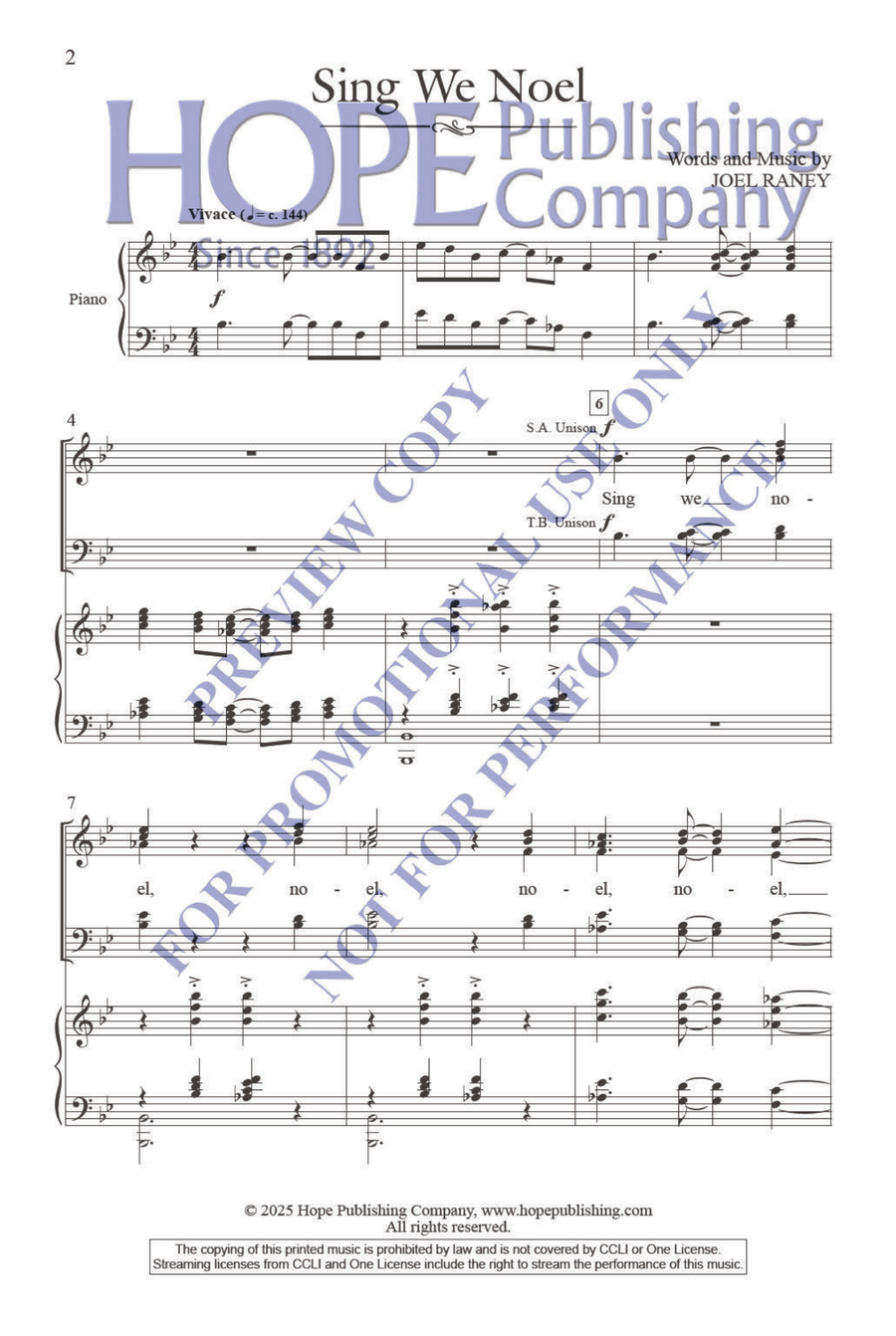 Sing We Noel Sing We Noel 4-Part scores gallery preview page 3