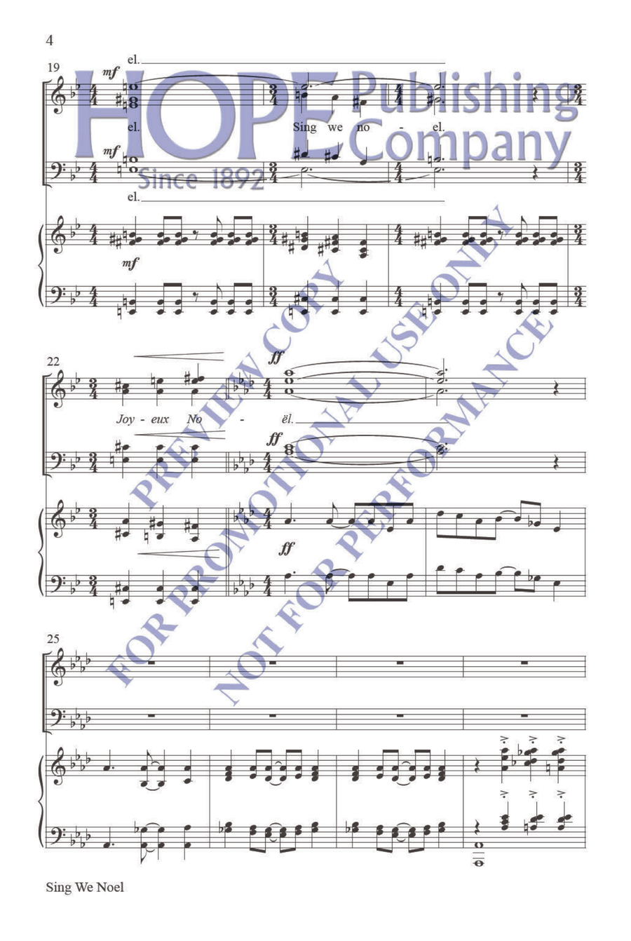Sing We Noel Sing We Noel 4-Part scores gallery preview page 5