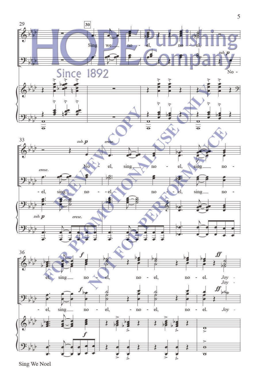 Sing We Noel Sing We Noel 4-Part scores gallery preview page 6