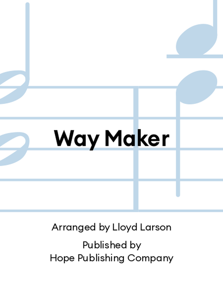 Way Maker Way Maker Choir scores gallery preview page 1
