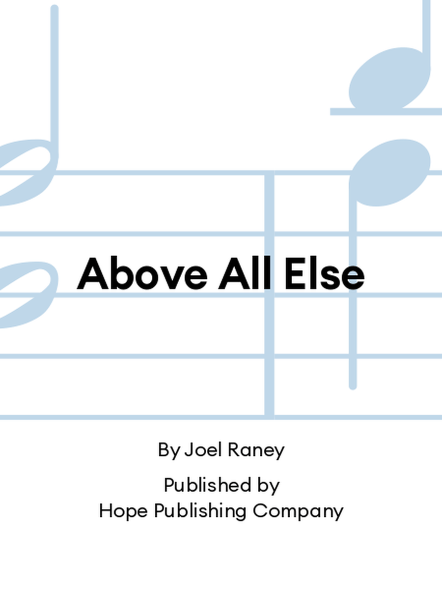 Above All Else Above All Else Choir scores gallery preview page 1