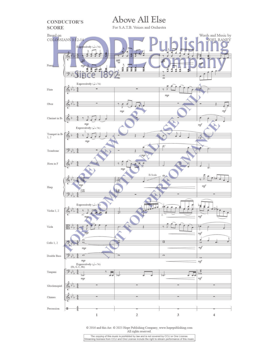 Above All Else Above All Else Choir scores gallery preview page 3