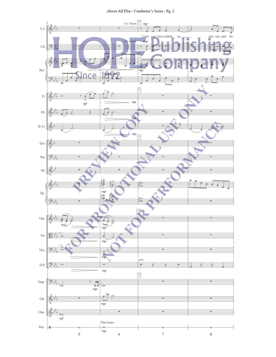 Above All Else Above All Else Choir scores gallery preview page 4