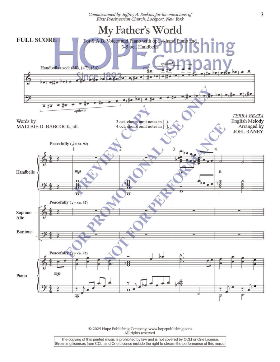 My Father's World My Father's World Piano Accompaniment scores gallery preview page 2