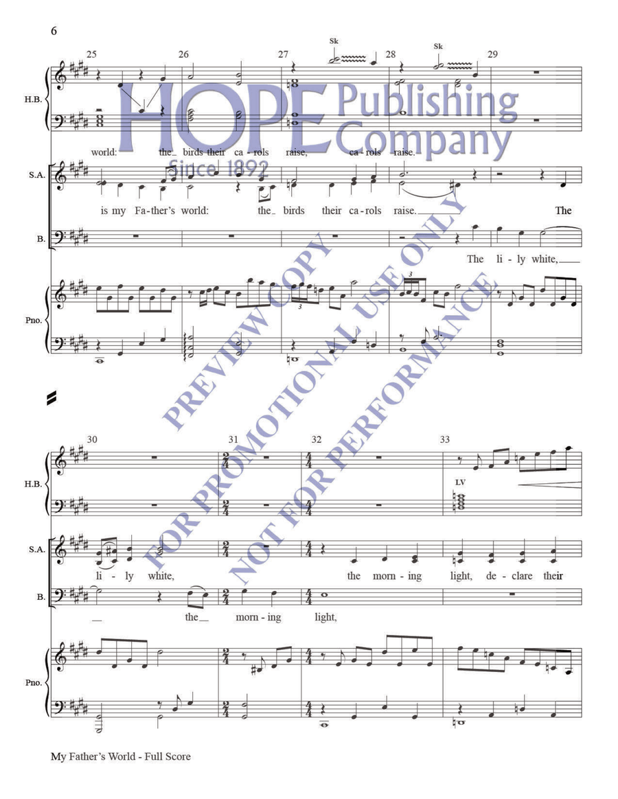 My Father's World My Father's World Piano Accompaniment scores gallery preview page 5