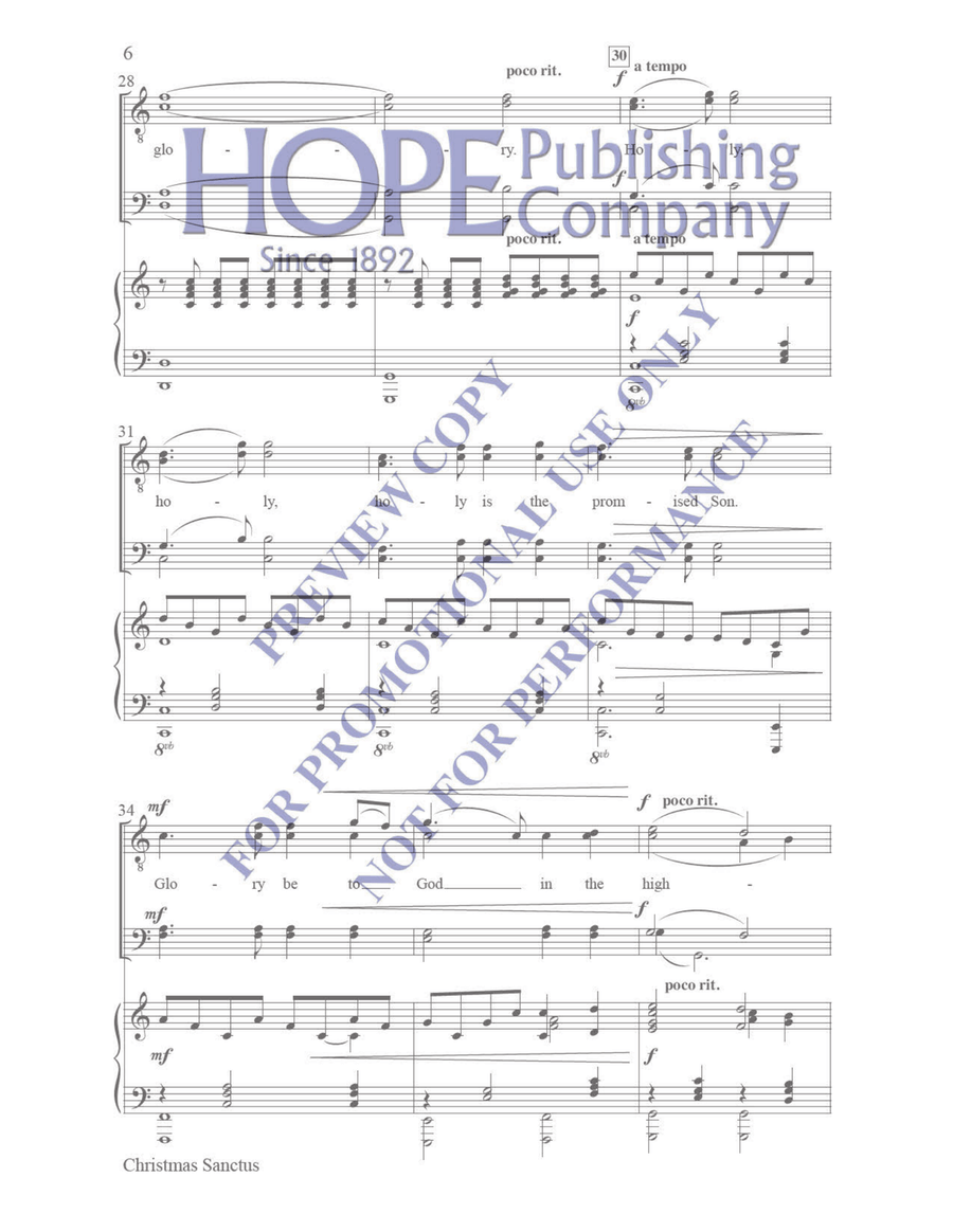 Christmas Sanctus Christmas Sanctus TTBB scores gallery preview page 5