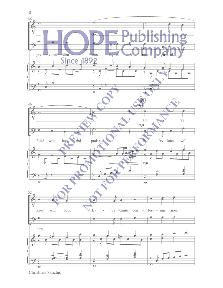 Christmas Sanctus Christmas Sanctus TTBB scores gallery preview page 7