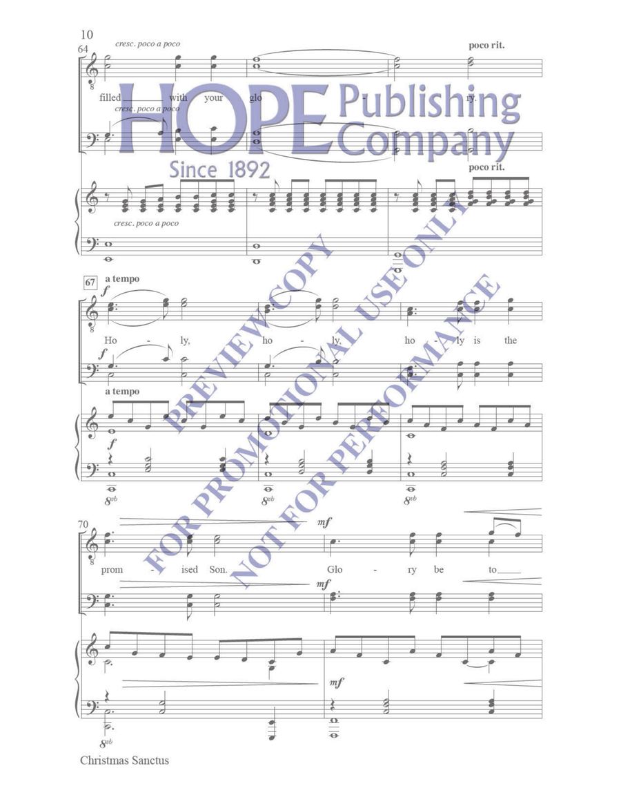 Christmas Sanctus Christmas Sanctus TTBB scores gallery preview page 9