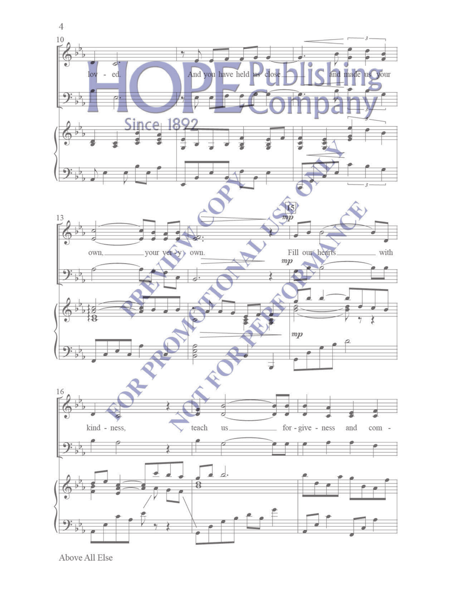 Above All Else Above All Else 3-Part scores gallery preview page 3