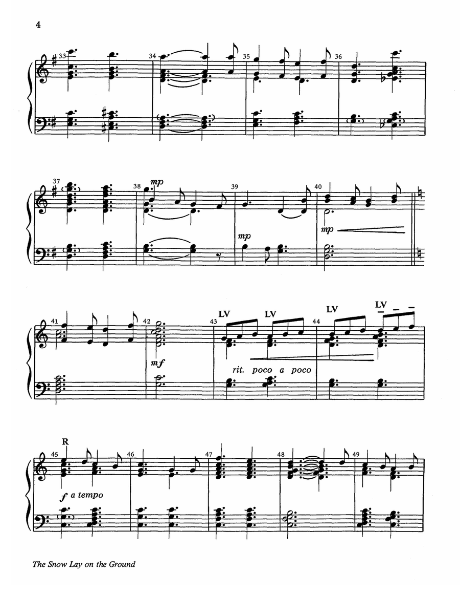 The Snow Lay on the Ground 3-Octaves scores gallery preview page 4