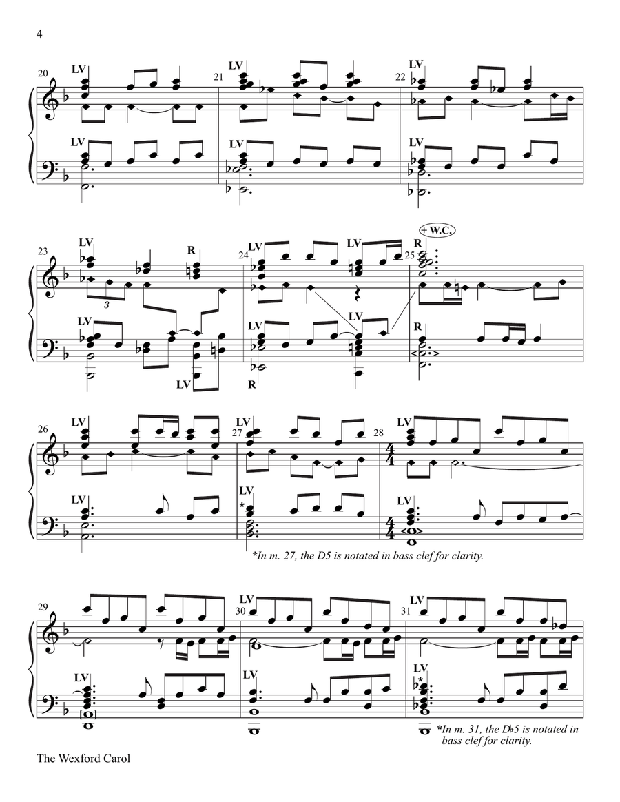 The Wexford Carol The Wexford Carol Handbell Choir scores gallery preview page 4